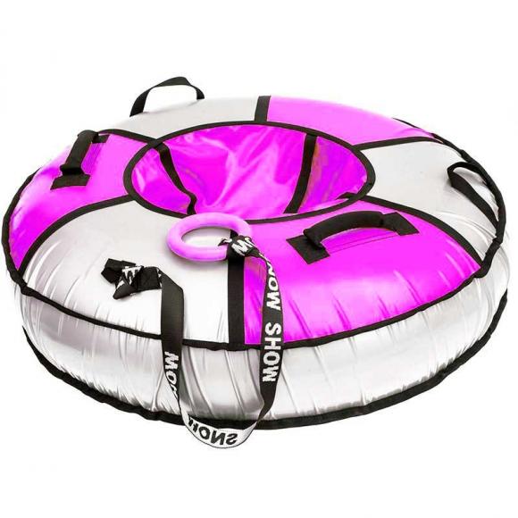 Тюбинг Snow Show Элит 120 см розовый/серебро