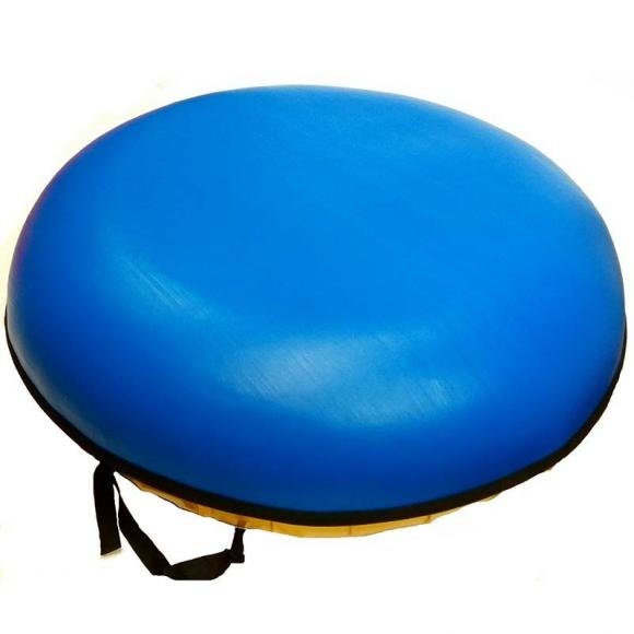 Тюбинг с пластиковым дном 110 см синий