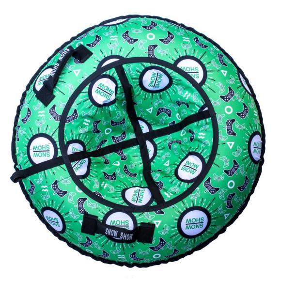 Тюбинг Snow Show "Геймер green" D- 120 см